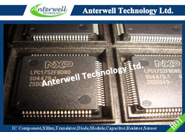 China Microchips And Integrated Circuits LPC1752FBD80 32- bit ARM Cortex - M3 microcontroller supplier
